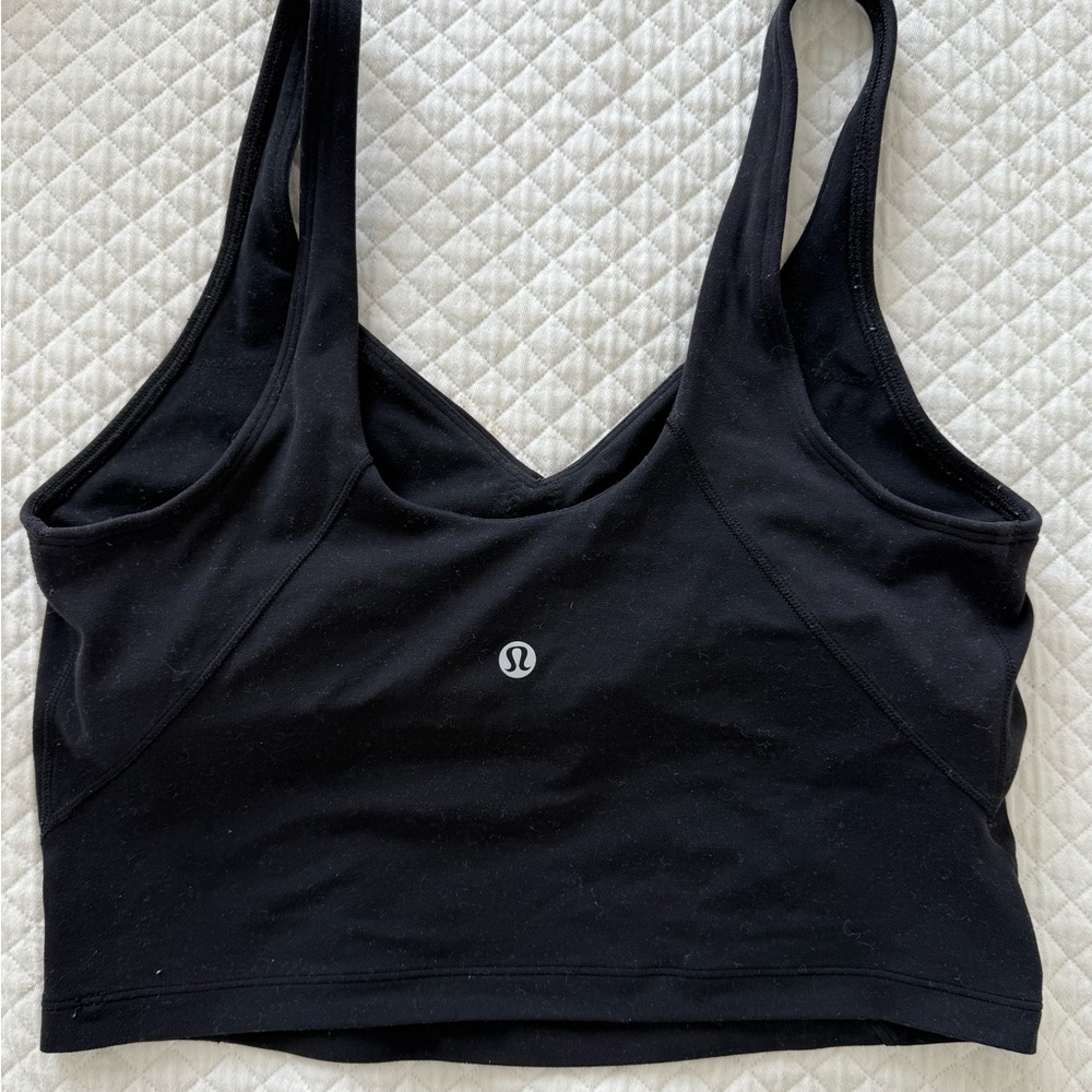 lululemon athletica Black Low-Impact Crop Sports Bra